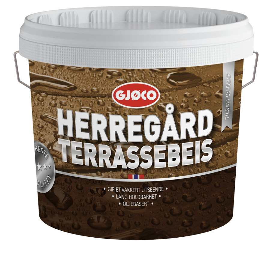 Herregård Terrassebeis Oljebasert fra Gjøco, spann 2,7 liter
